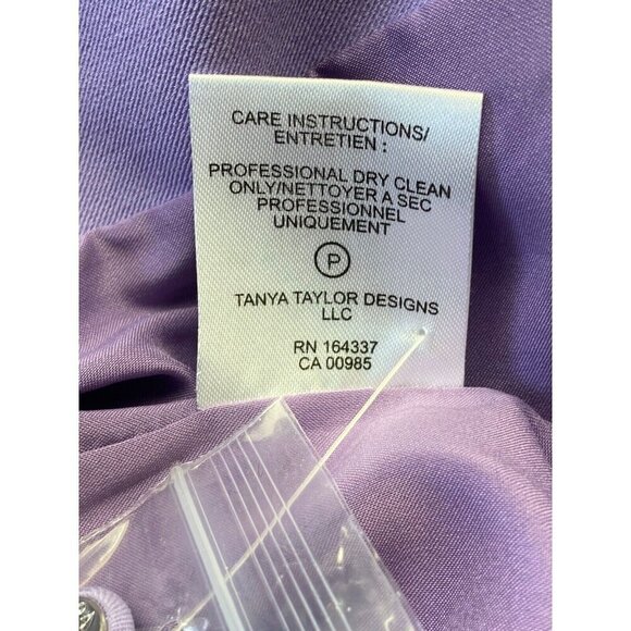 Tanya Taylor sz 0 Blazer Lilac Purple Andie Single Button Classic Designer - Picture 5 of 10